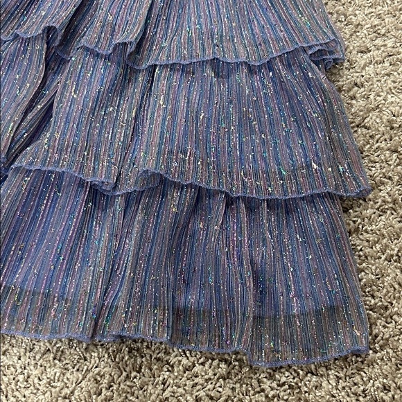 Speechless Blue and Iridescent Kids Dress - Picture 15 of 16